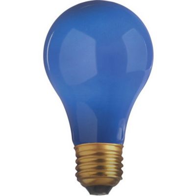 60W 120V A19 E26 Blue Ceramic Bulb by SATCO Lighting - Starlight Lighting USA and Canada